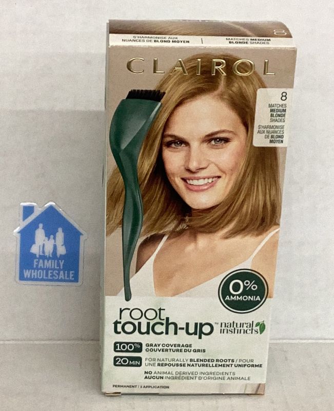 Clairol Root Touch-up by Natural Instincts 8 Matches Medium Blonde Shades