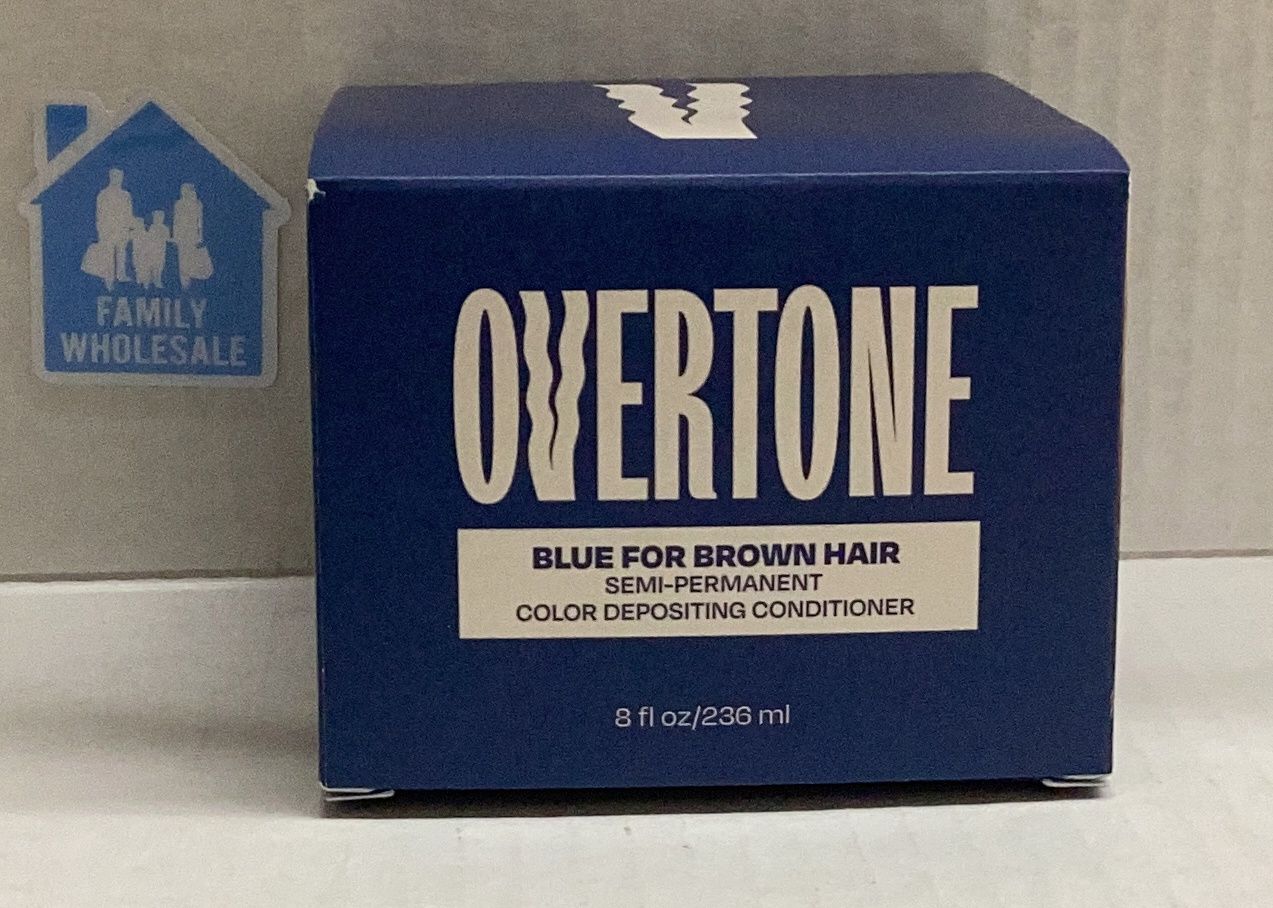 oVertone Hair Care Semi-Permanent Hair Color Conditioner - Blue for Brown - 8 fl