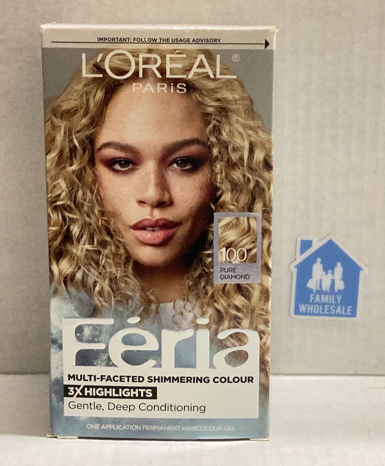 L&#39;Oreal Paris Feria Multi-Faceted Shimmering Color, 100 Pure Diamond (Very