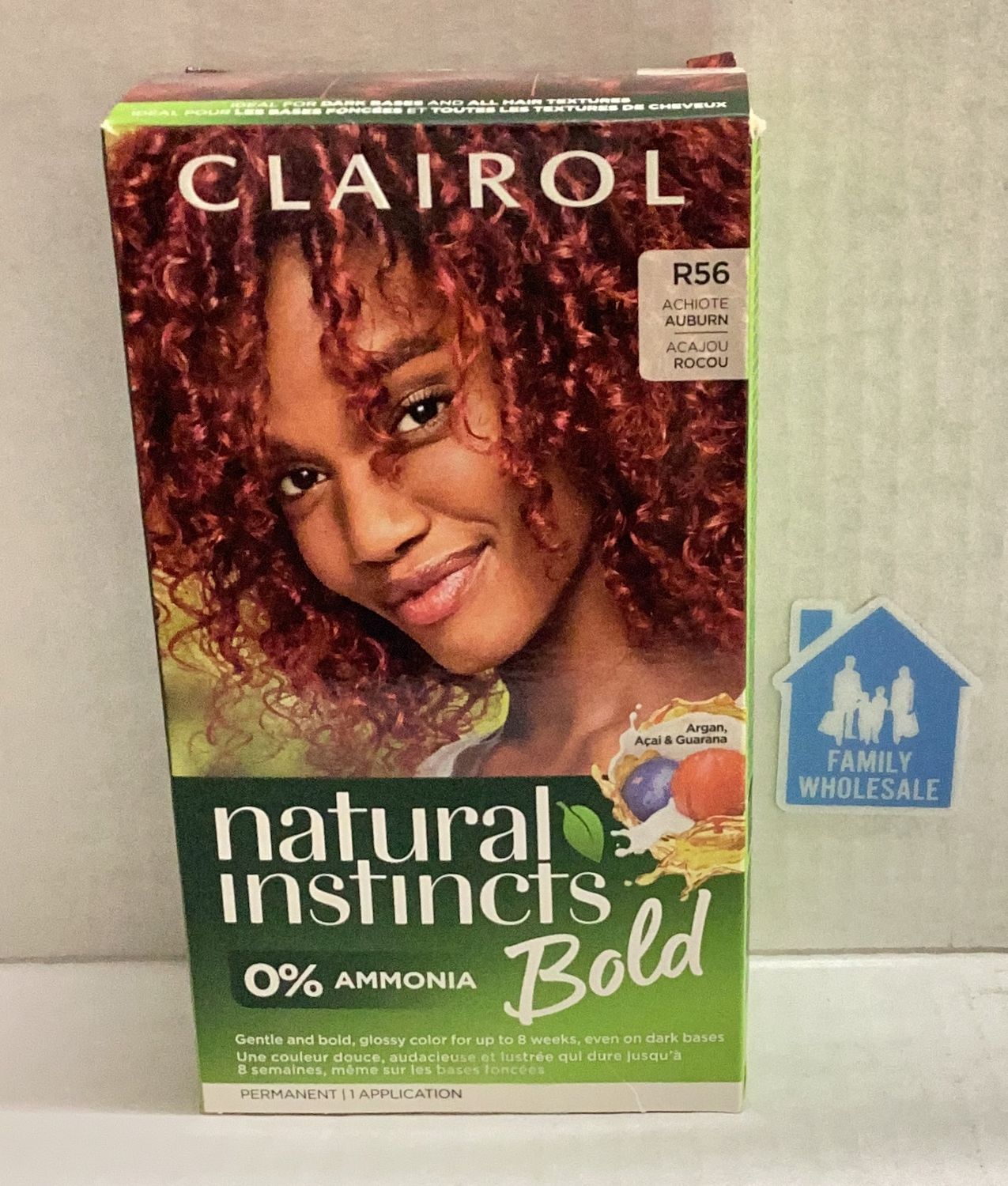 Natural Instincts Permanent Cream Hair Color Bold Kit - R56 Achiote Auburn