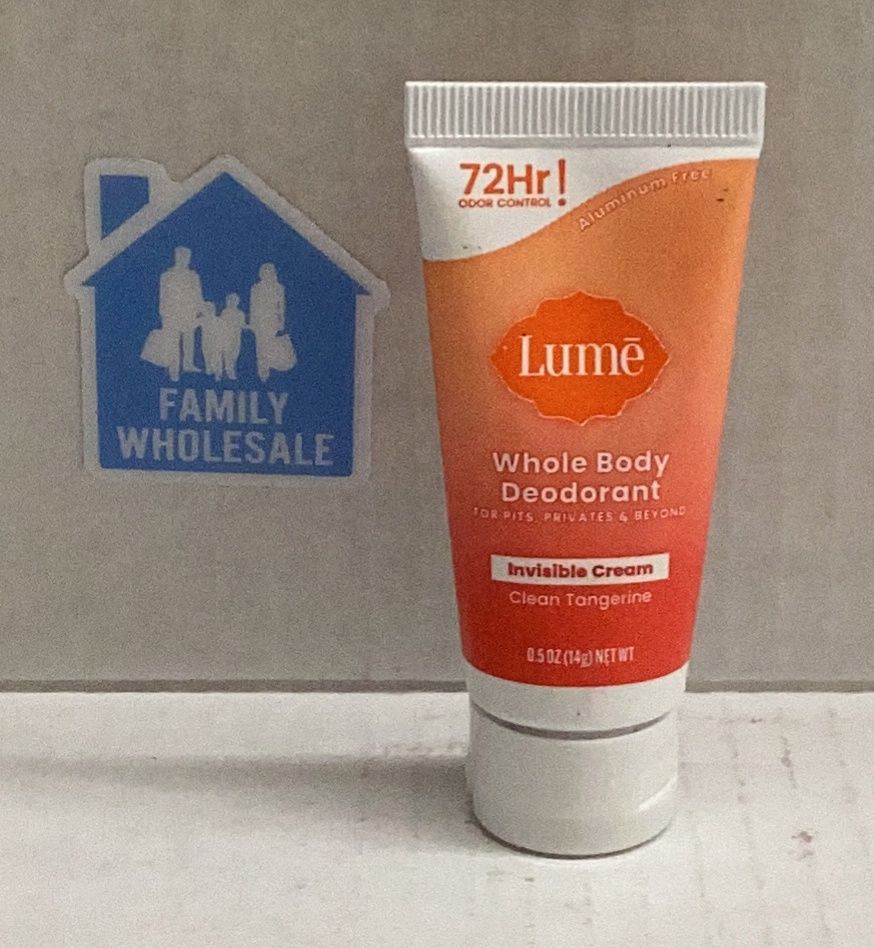 Lume Whole Body Women&#39;s Deodorant - Mini Invisible Cream Tube - Aluminum Free -