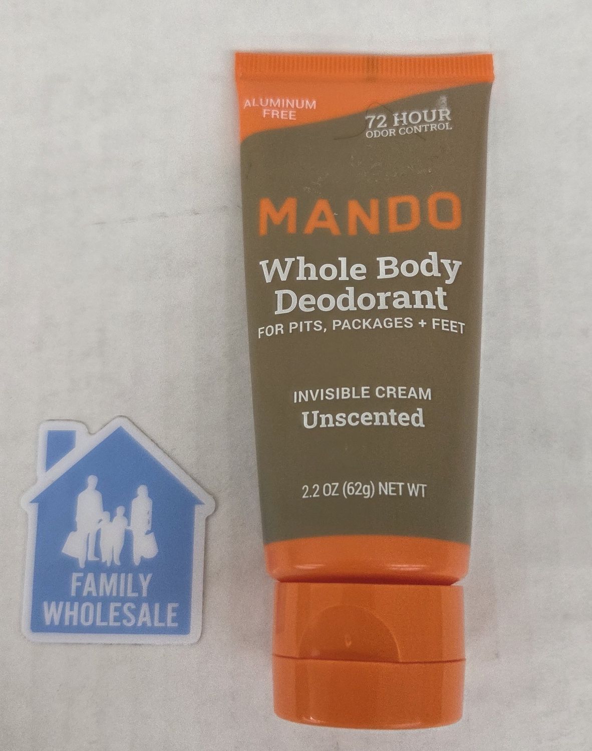 Mando Whole Body Deodorant - Men&#39;s Aluminum-Free Invisible Cream Deodorant - Uns