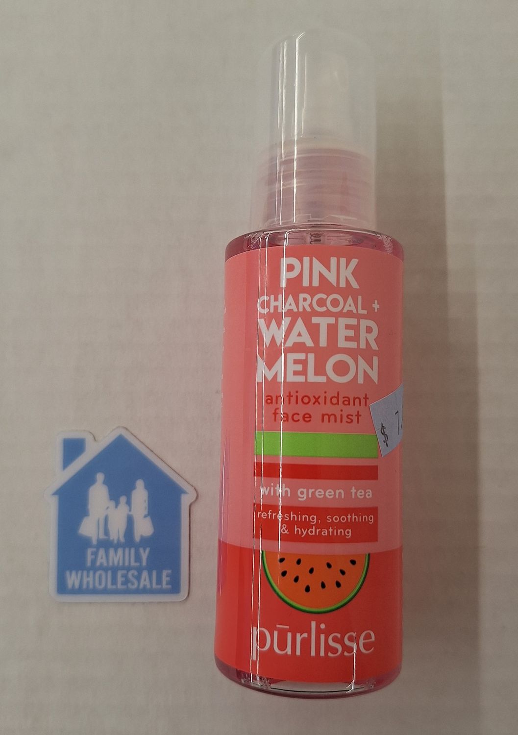 Purlisse Pink Charcoal + Watermelon Antioxidant Face Mist 3.4 fl oz