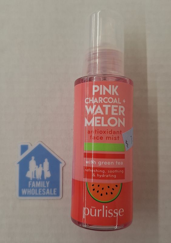 Purlisse Pink Charcoal + Watermelon Antioxidant Face Mist 3.4 fl oz