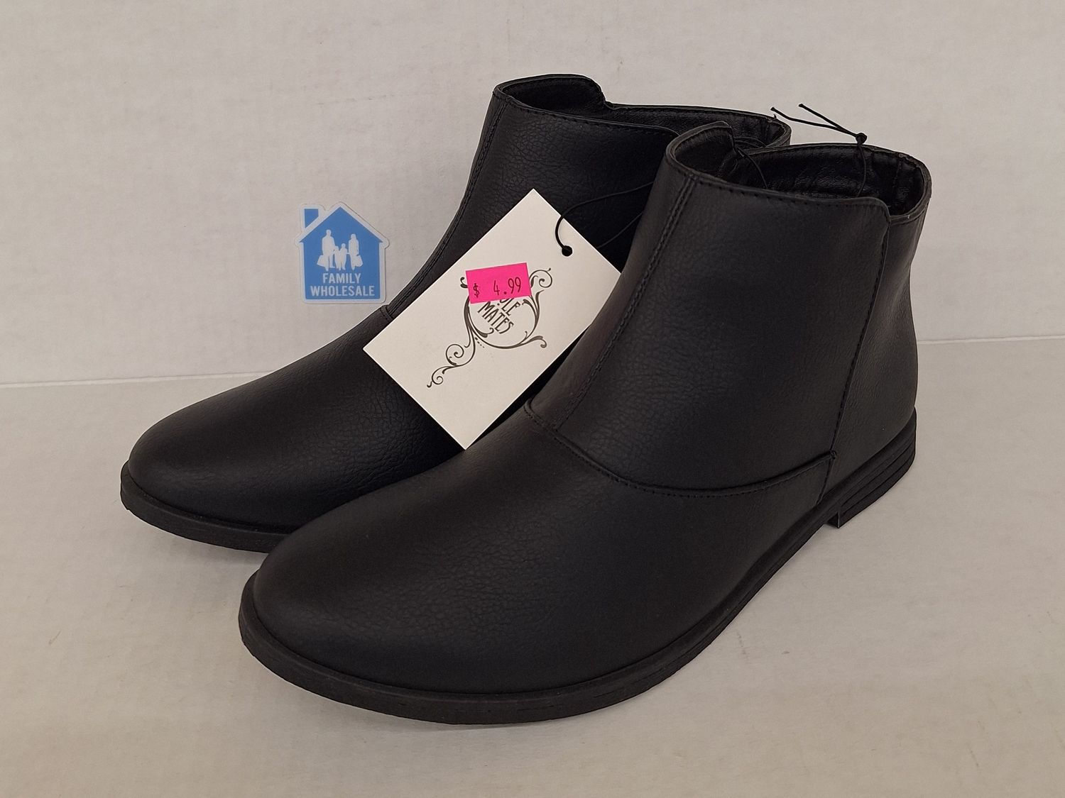 Sole Mates Black Ankle Boots Assorted Sizes