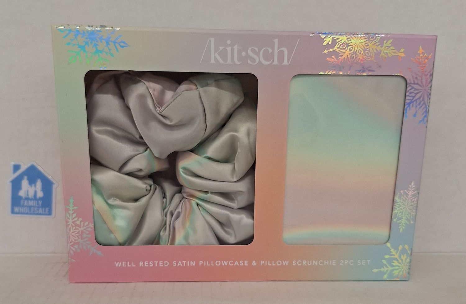 Kitsch Well Rested Satin Pillowcase and Scrunchie 2 pc Set