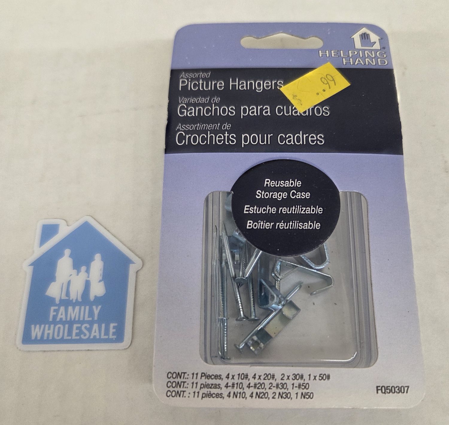 Helping Hands 50307 Assorted Picture Hanger Hooks