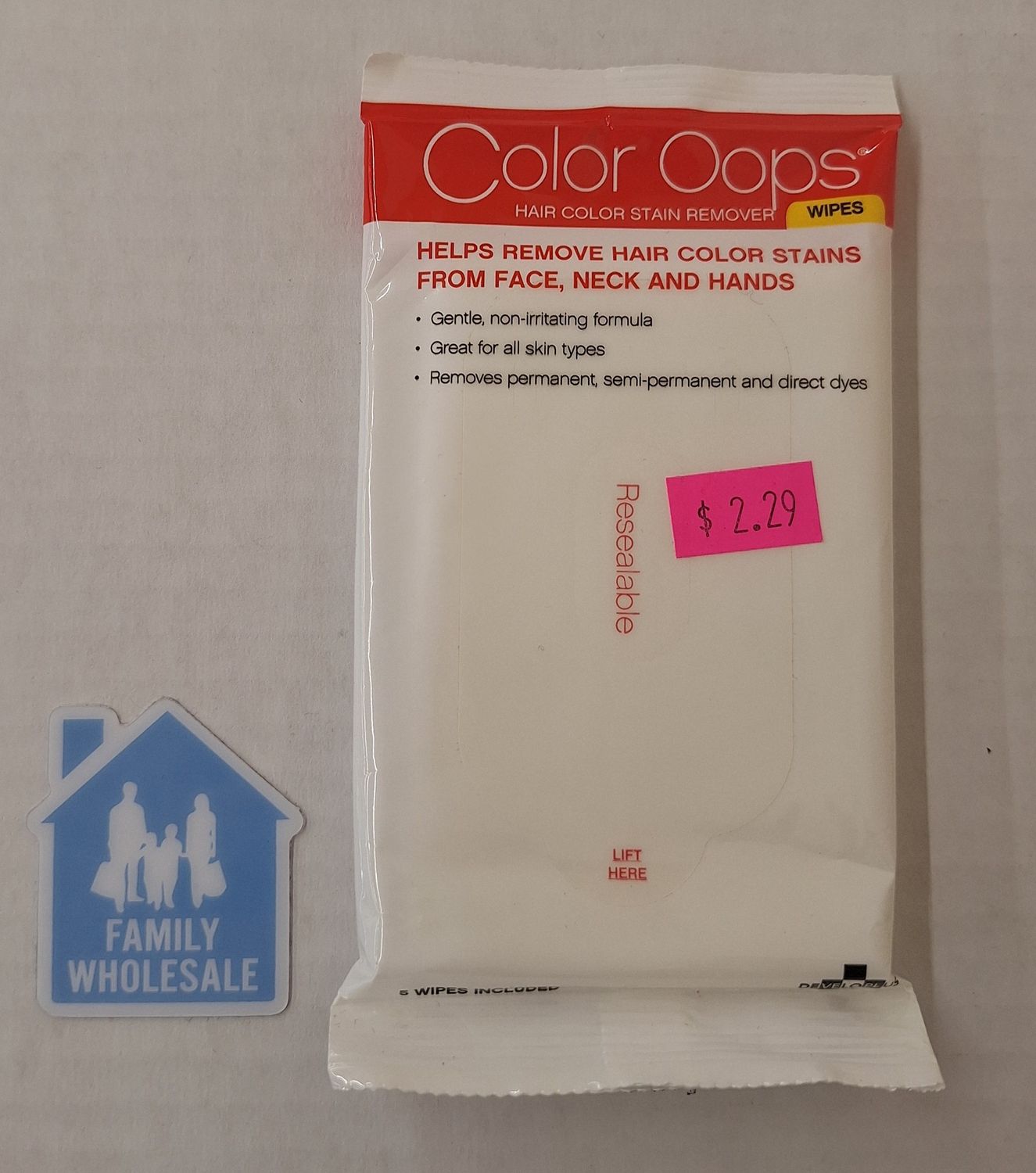 Color Oops Hair Color Remover Wipes with Aloe Vera Fresh Scent