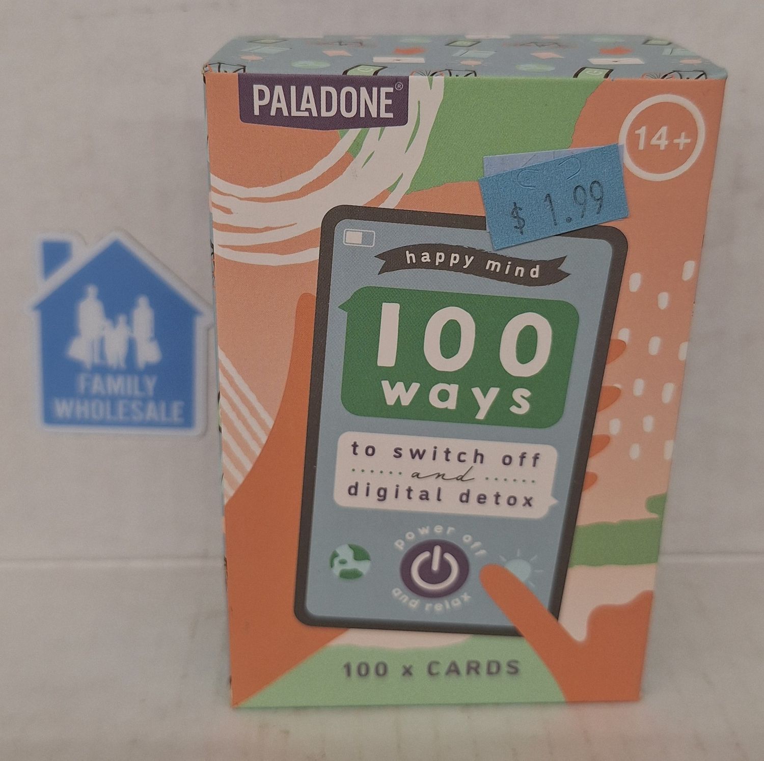 Paladone Happy Mind 100 Ways to Switch Off &amp; Digital Detox Unplug 100 Cards