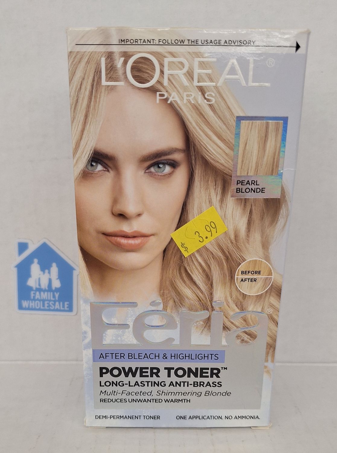L&#39;Oreal Paris Feria Power Toner Long Lasting Anti-Brass Toner - Pearl Blonde 9V