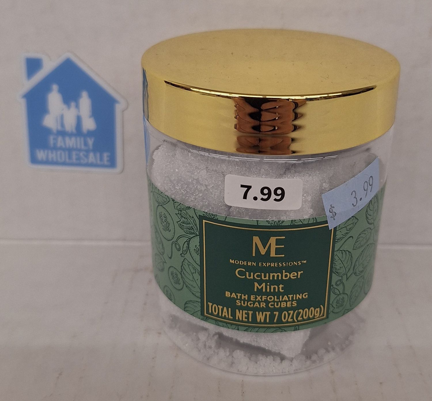 Modern Expressions Bath Exfoliating Sugar Cubes Cucumber Mint - 7.0 OZ