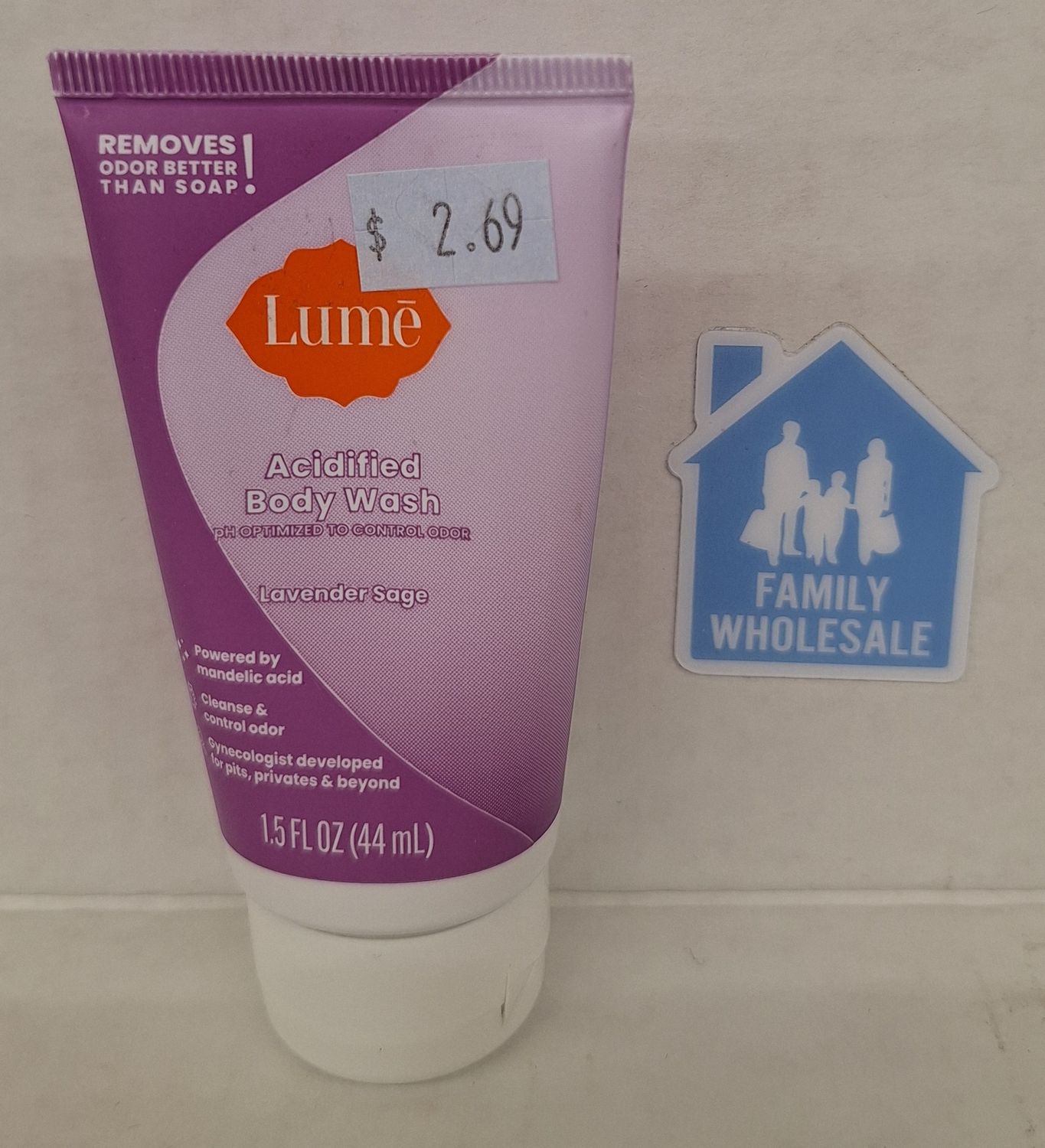 Lume Mini Tube Body Wash - Lavender - 1.5 fl oz