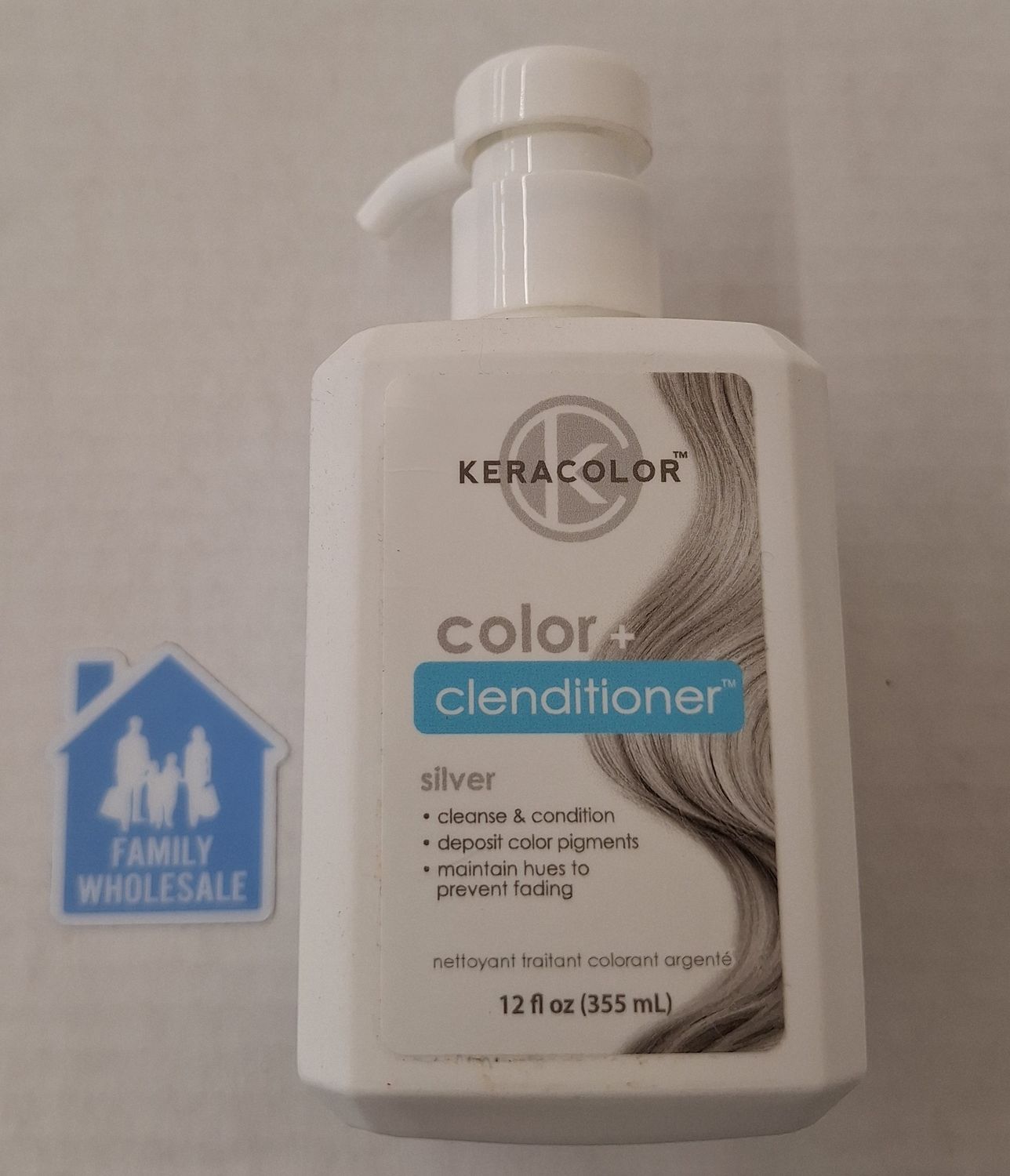 Keracolor Color + Clenditioner Temporary Hair Color - Silver - 12 fl oz