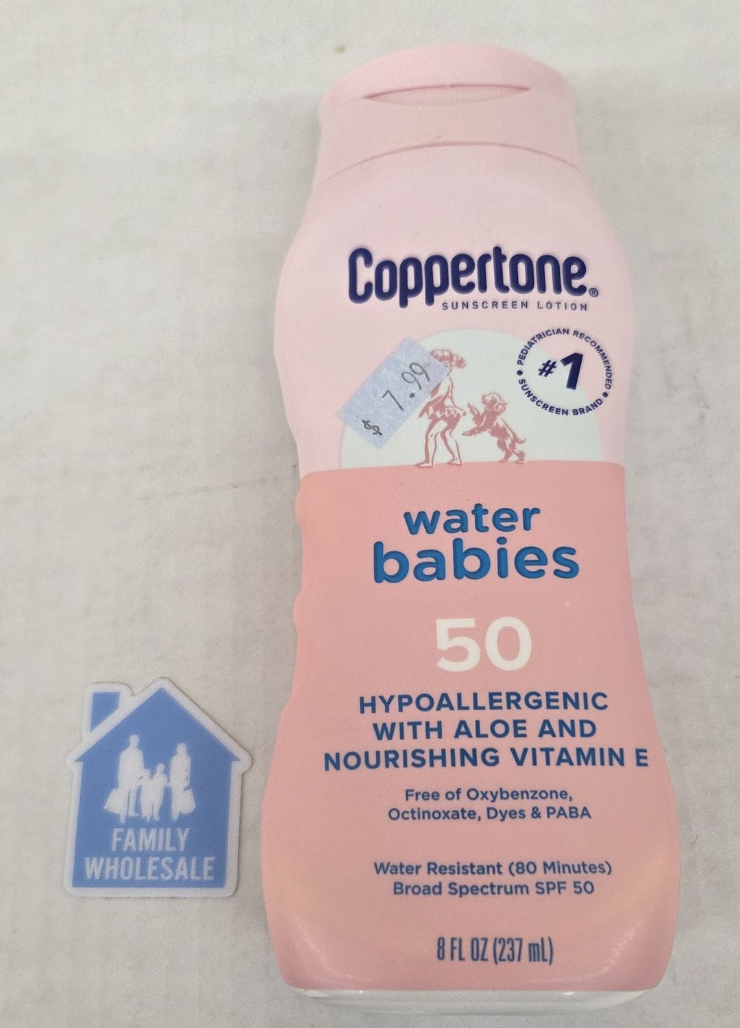 Coppertone WaterBabies SPF 50 Baby Sunscreen Lotion Sunscreen SPF 50 8 oz