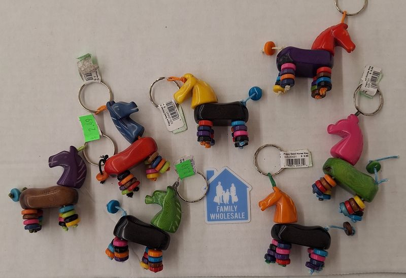 Pagua Seed Horse Keychain - Assorted Colors