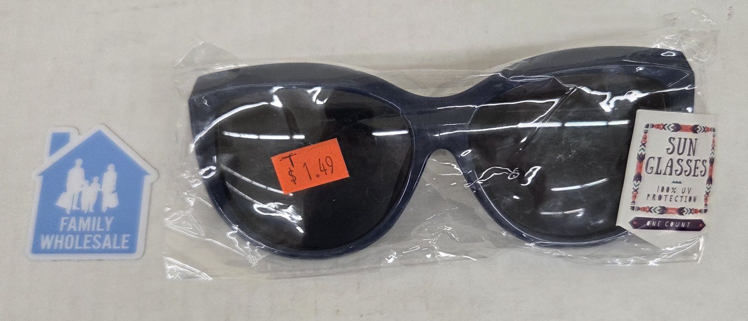 Sunglasses navy plastic 100% UV protection