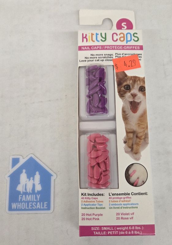 Kitty Caps Nail Covers for Cats Safe Stylish &amp; Humane Alternative to Declawing