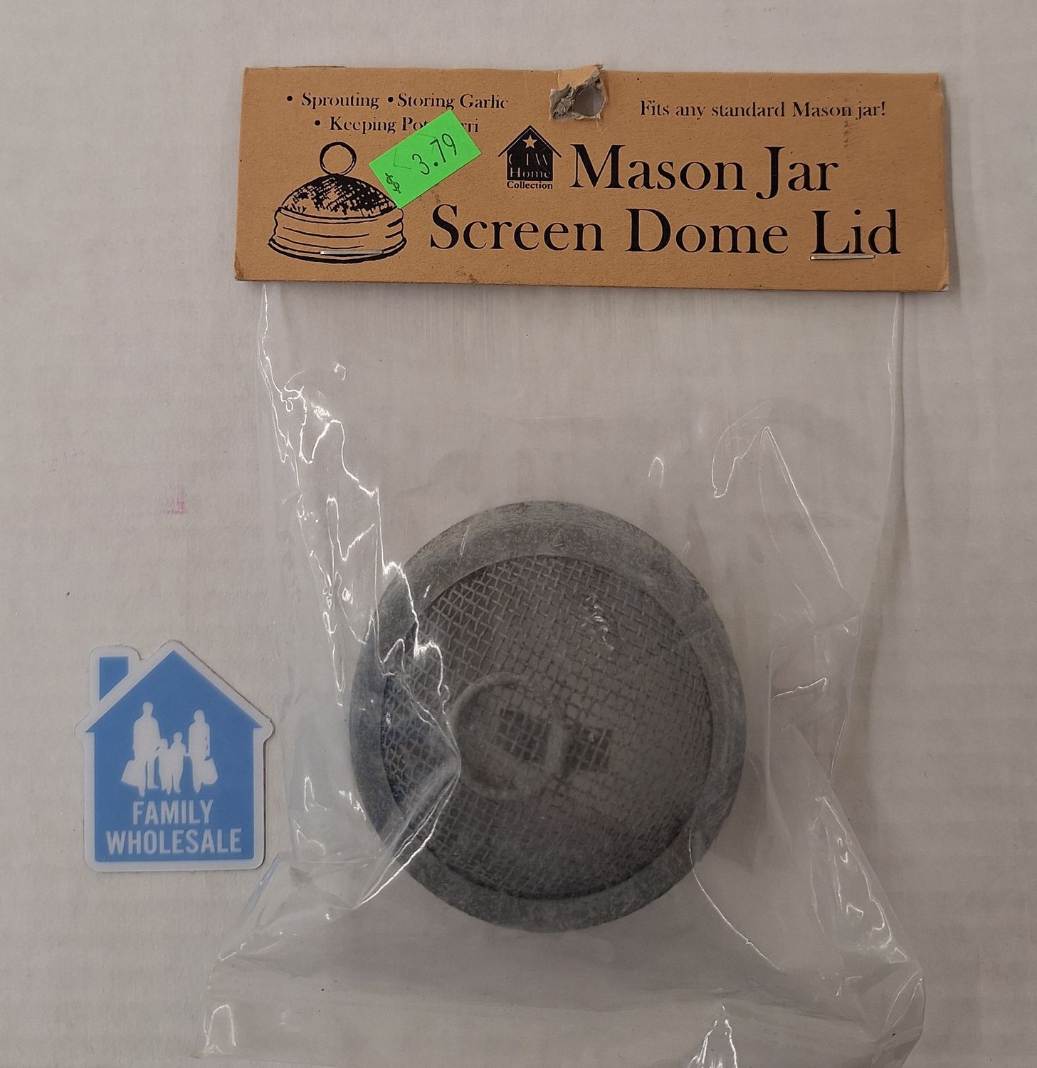 Mason Jar Screen Dome Lid - fits any standard Mason jar!