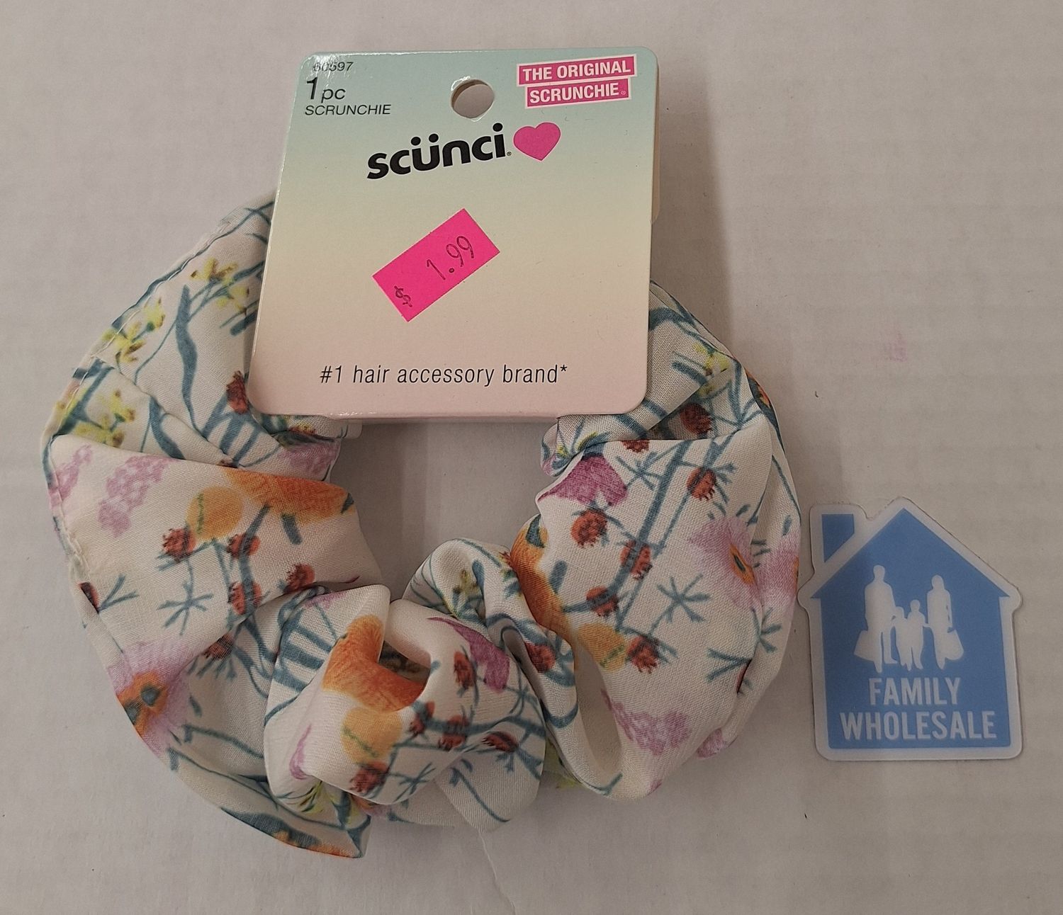 Scunci 1 pc Scrunchie Floral