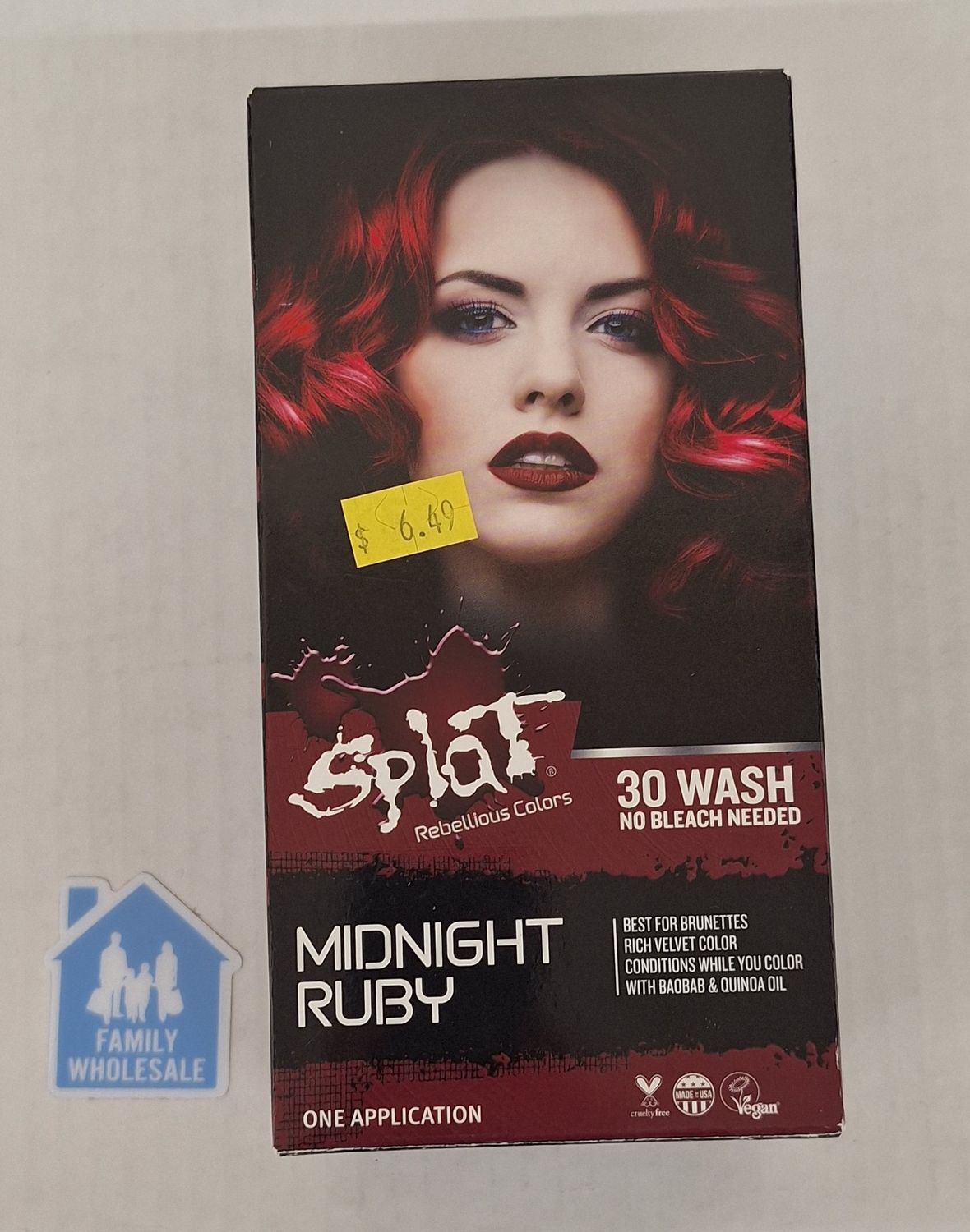 Splat Rebellious Colors Midnight Ruby Long Lasting Bold Hair Color
