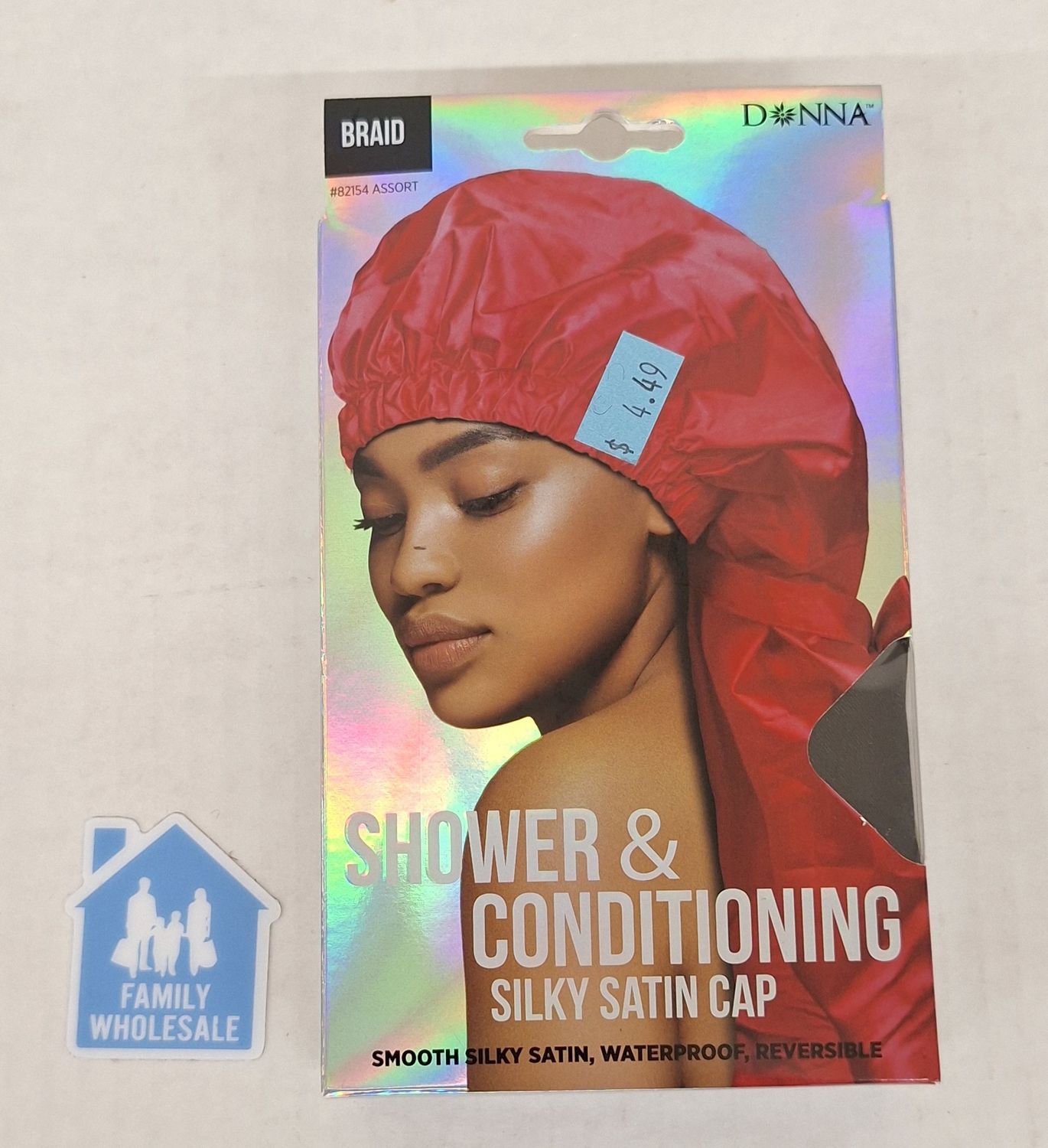 Donna Braid Shower &amp; Conditioning Silky Satin Cap Assorted Colors