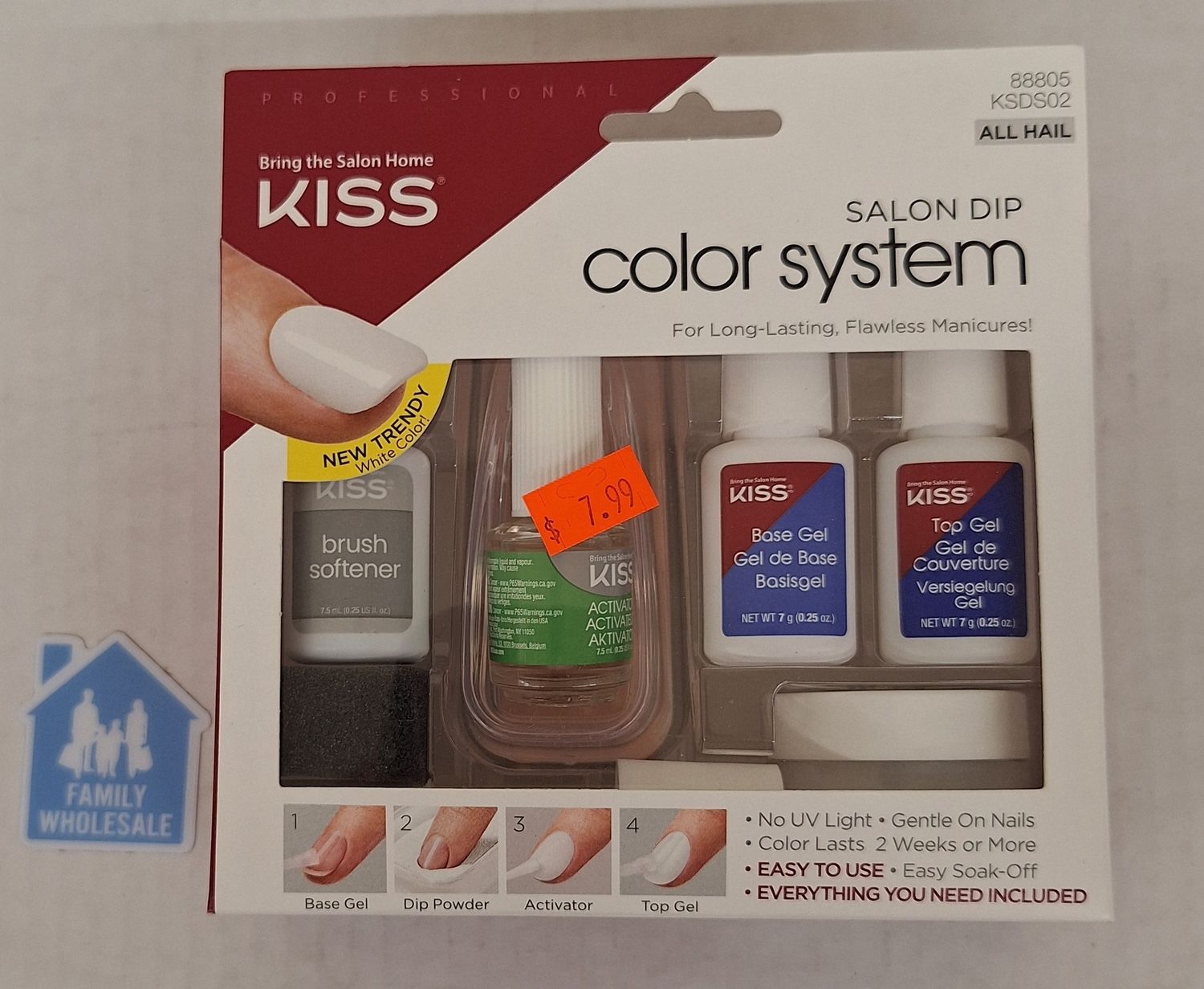 Kiss Salon Dip Color System Trendy White