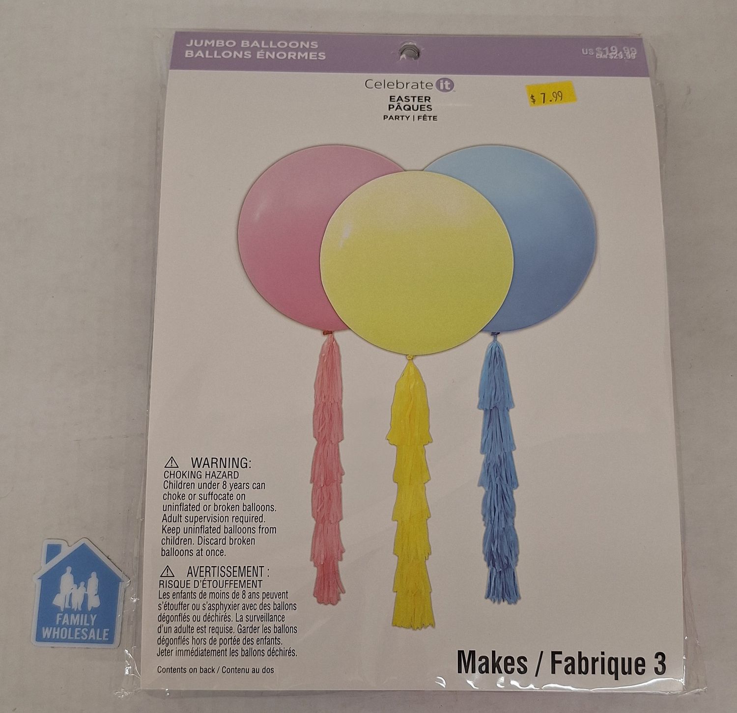 Celebrate It Easter Jumbo Balloons Makes 3
