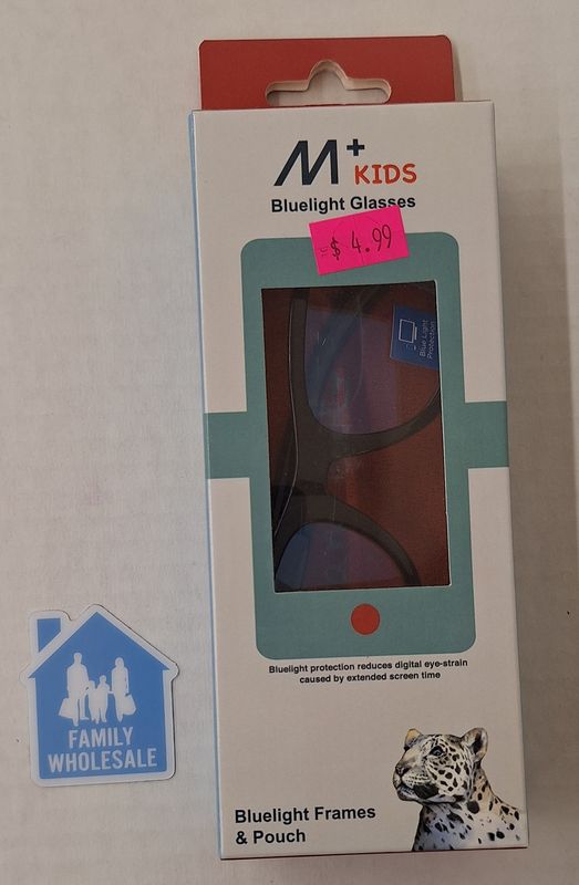 M+ Kids Bluelight Glasses Jay, Black 45-18-125