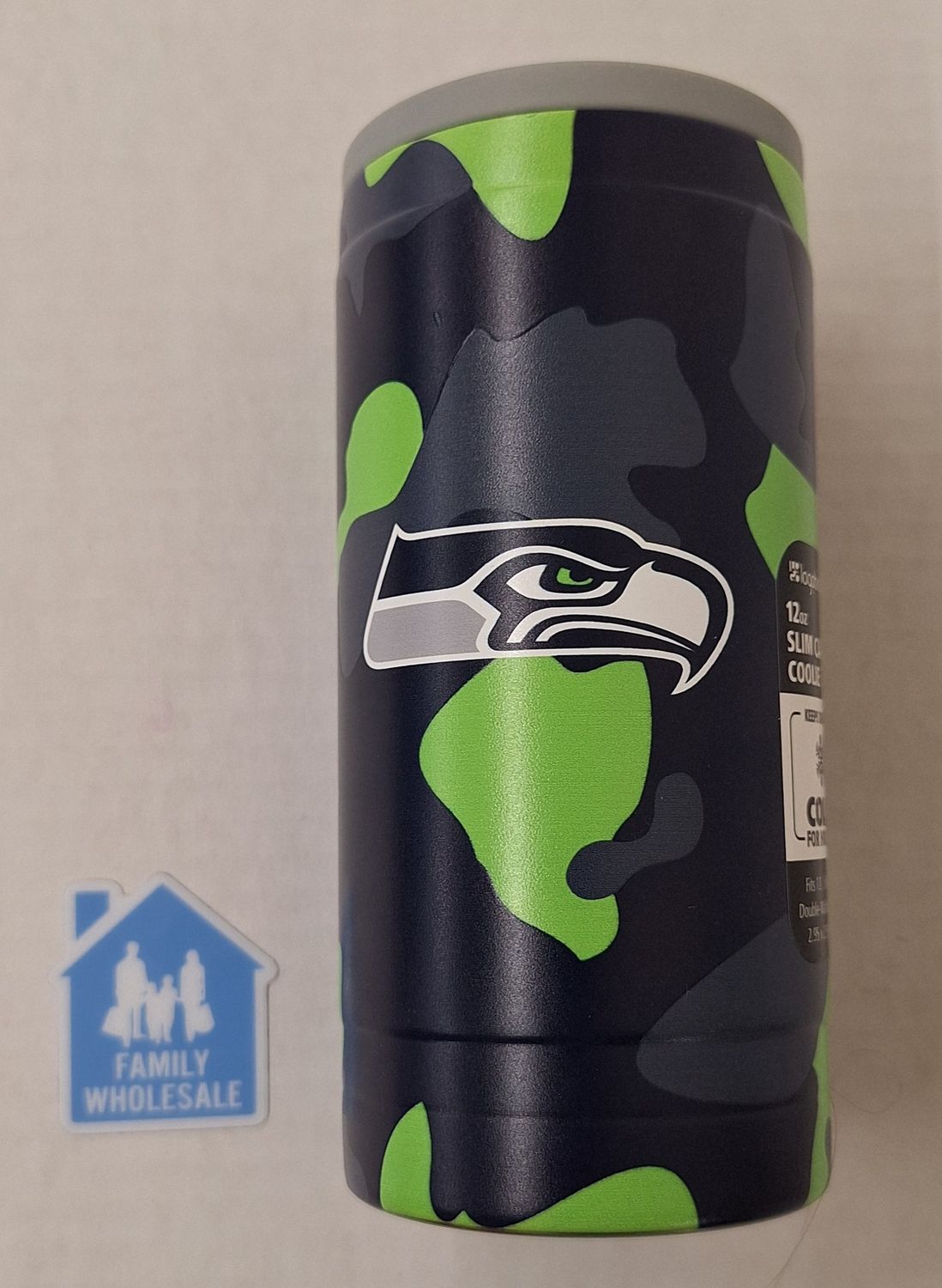 12oz Slim Can Coolie Seattle Seahawks