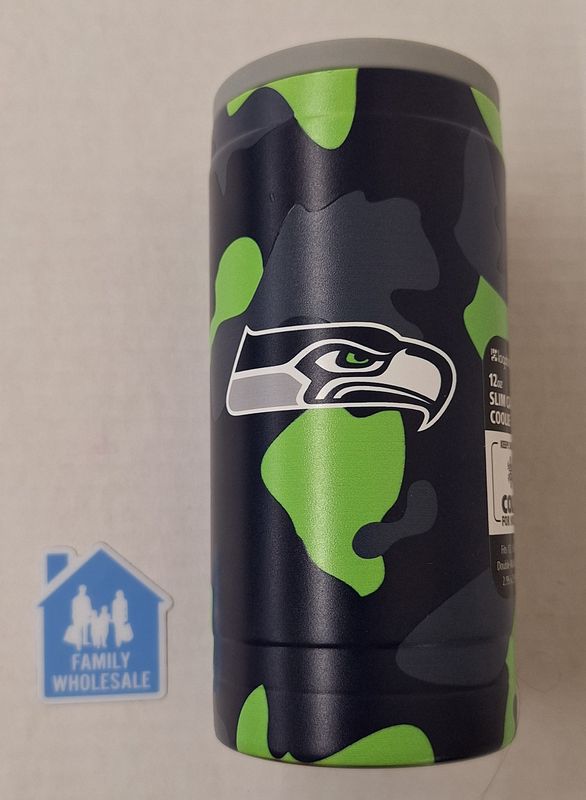 12oz Slim Can Coolie Seattle Seahawks