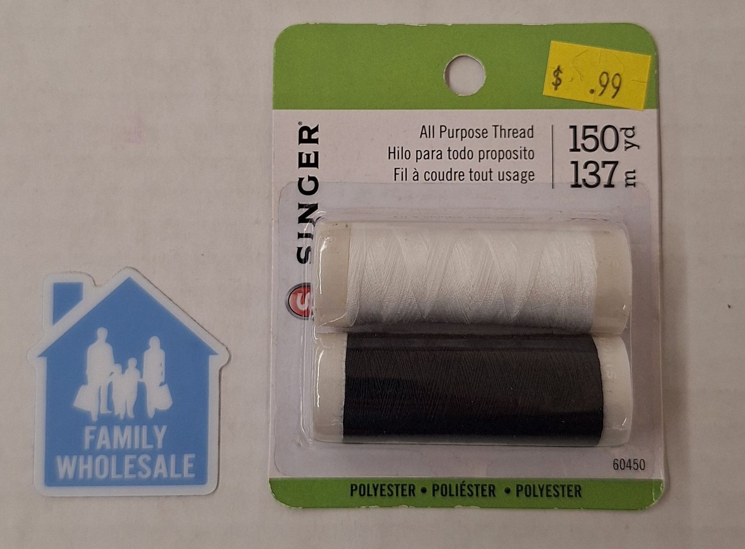 Singer All Purpose Thread Polyester 150 yd