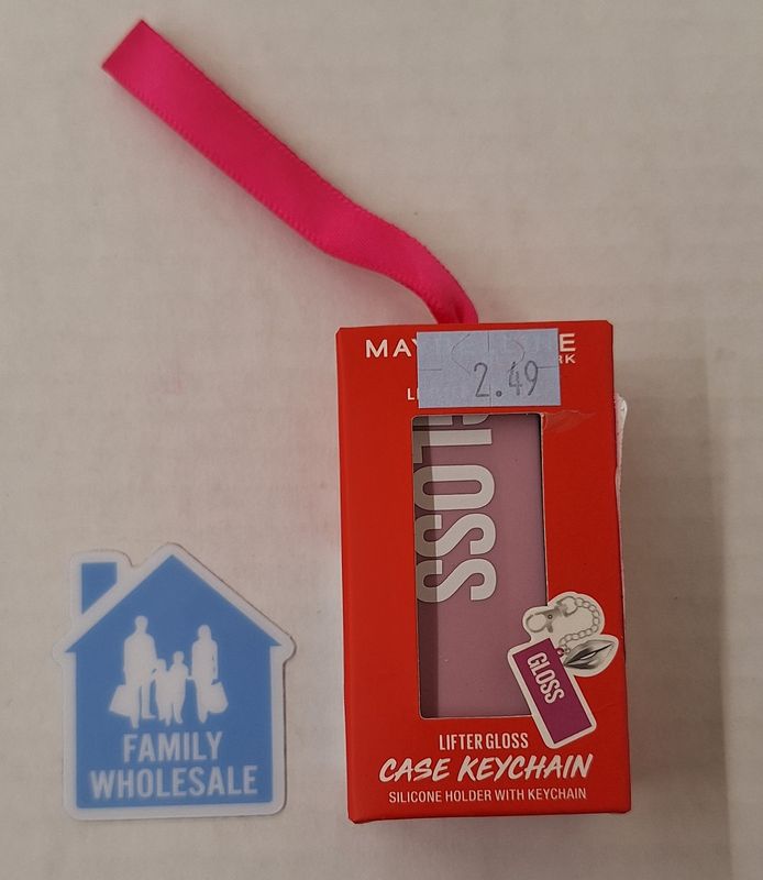 Maybelline New York Lifter Gloss Silicone Case Keychain Soft Pink