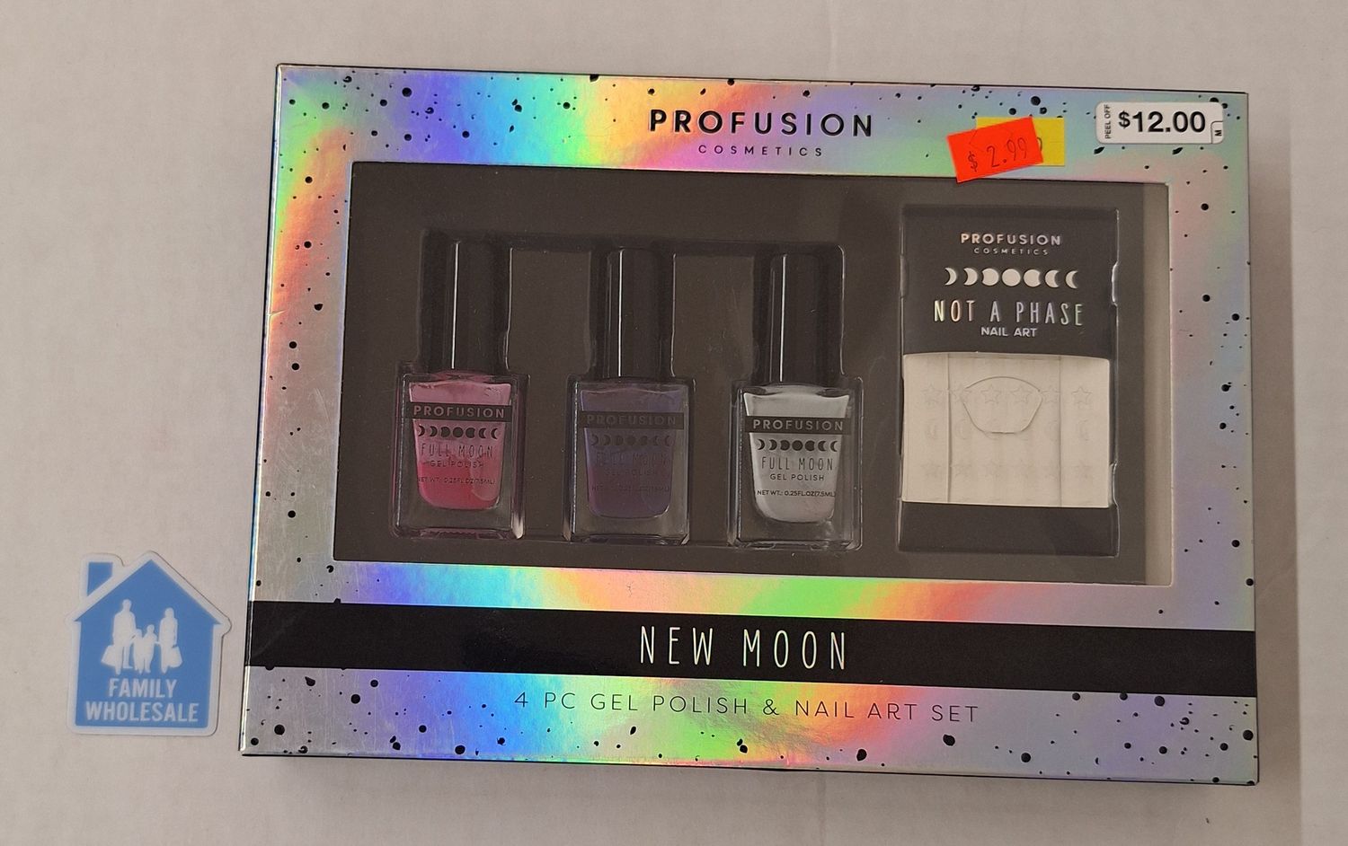 Profusion Cosmetics New Moon 4 pc Gel Polish &amp; Bail Art Set