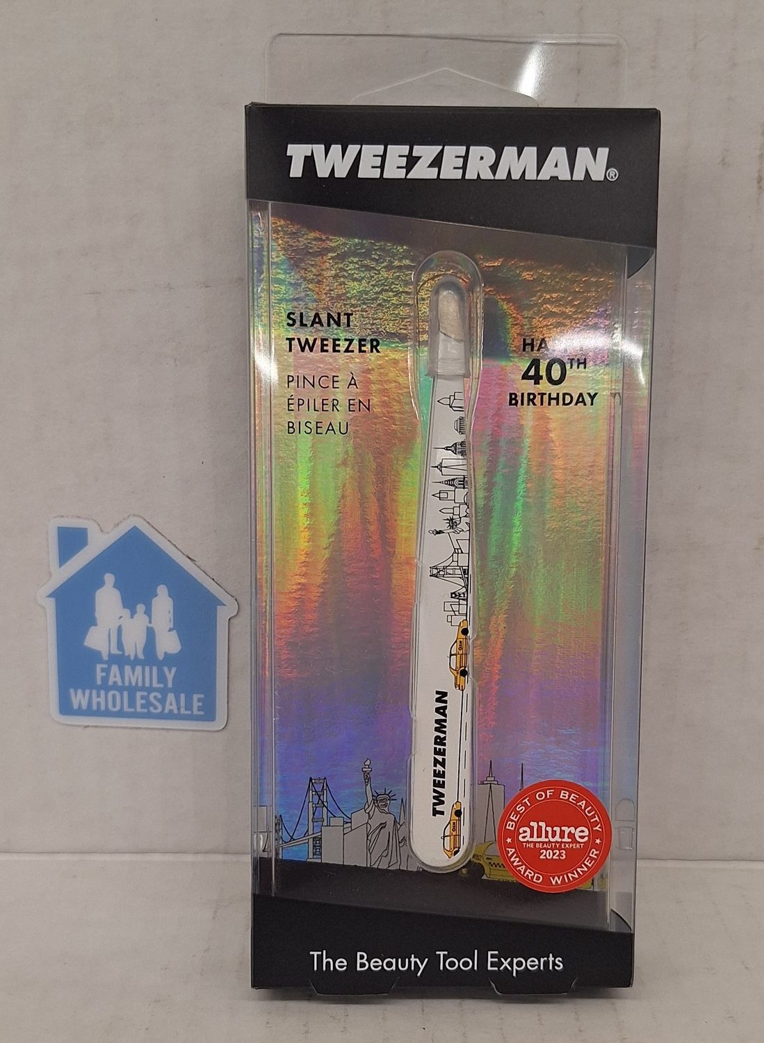 Tweezerman Happy 40th Birthday Slant Tweezer