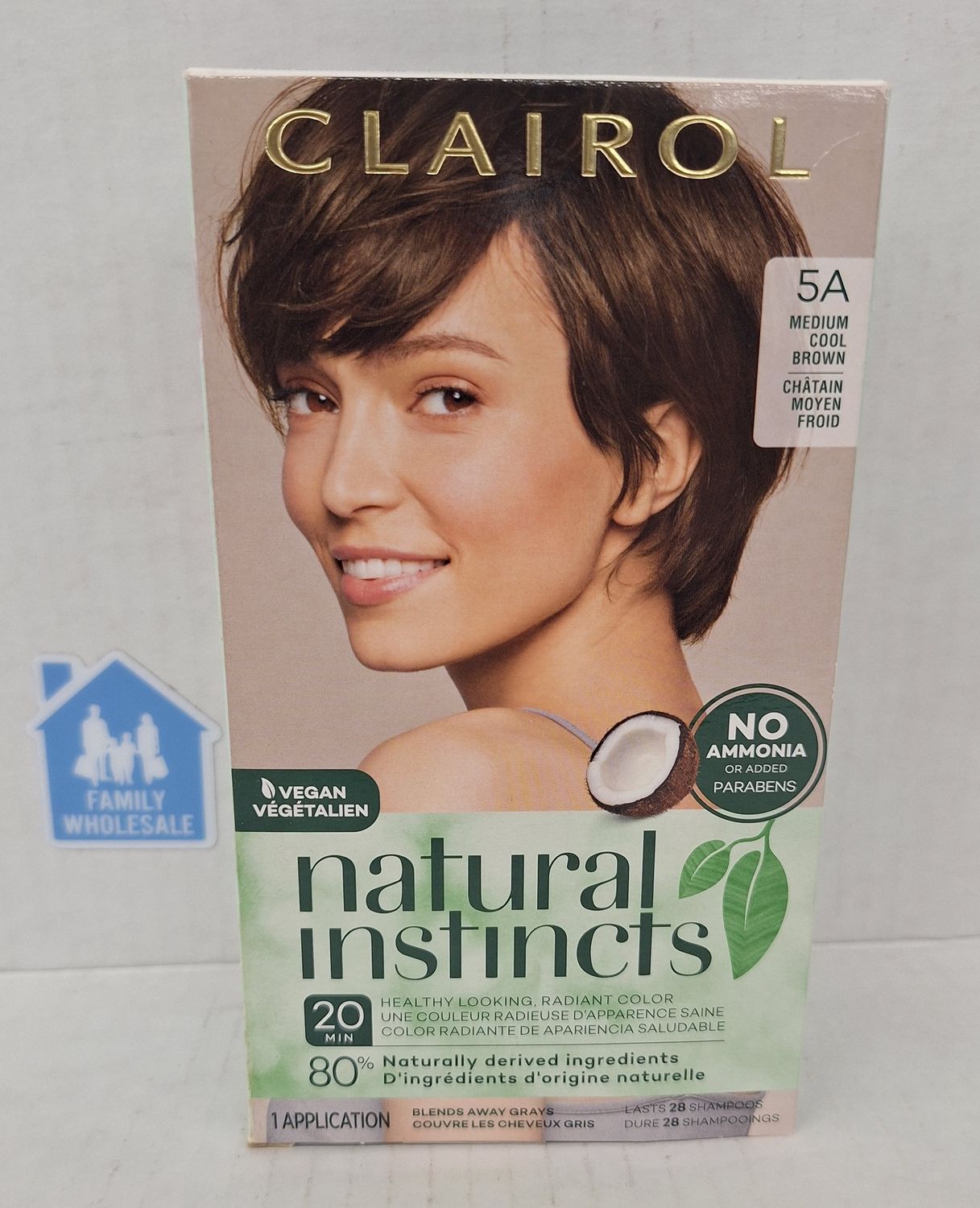 Clairol Natural Instincts Demi-Permanent Hair Color Crème 5A
