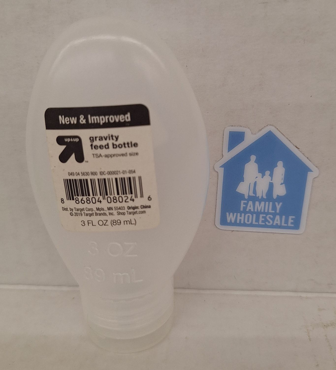 3oz Gravity Feed Bottle - Clear - Up&amp;Up
