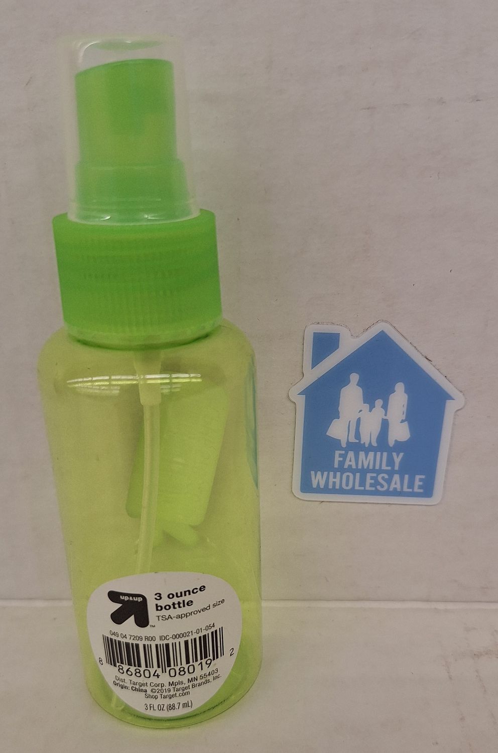 3oz Travel Spray Bottle - Green - Up&amp;Up