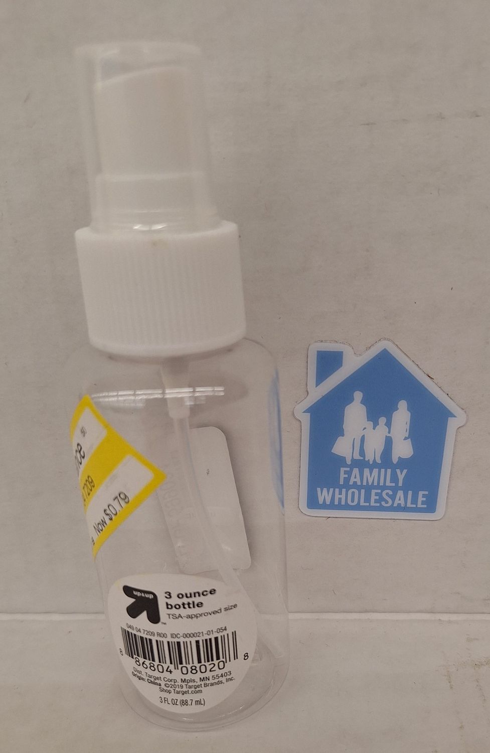 3oz Travel Spray Bottle - Clear - Up&amp;Up