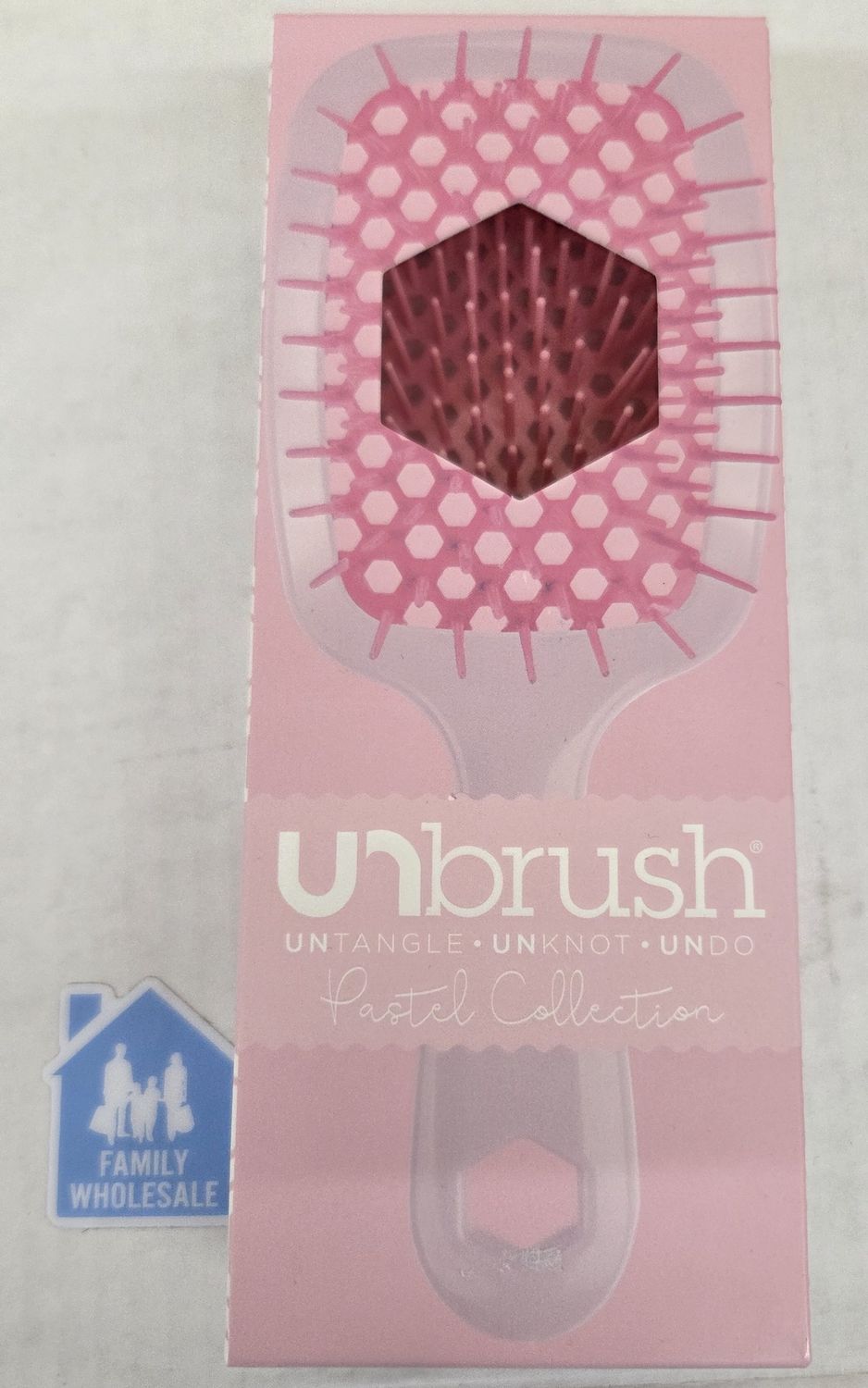 UNbrush Detangler Hair Brush - Peony Light Pink