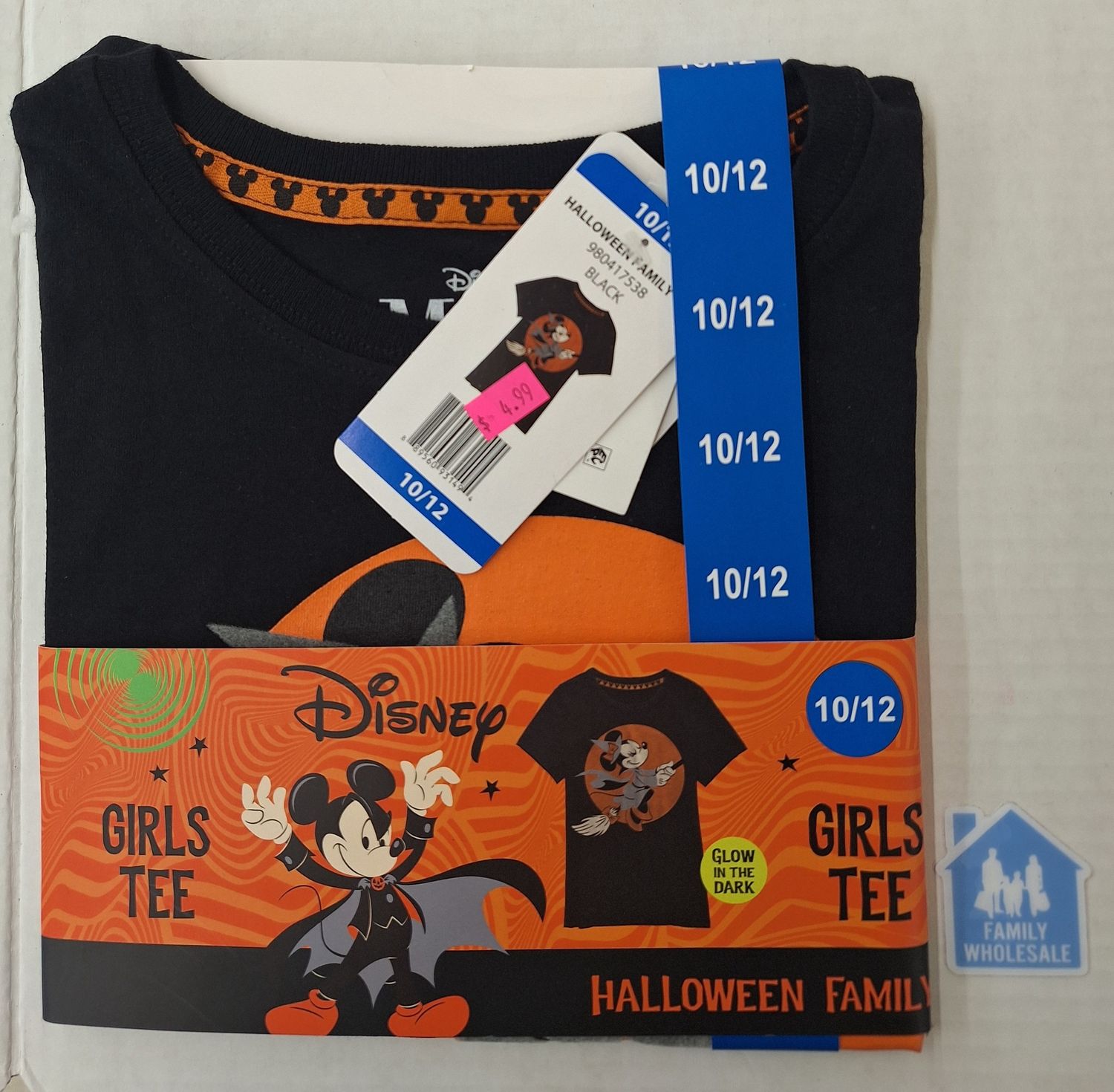 Disney Halloween Girls Tee 10/12