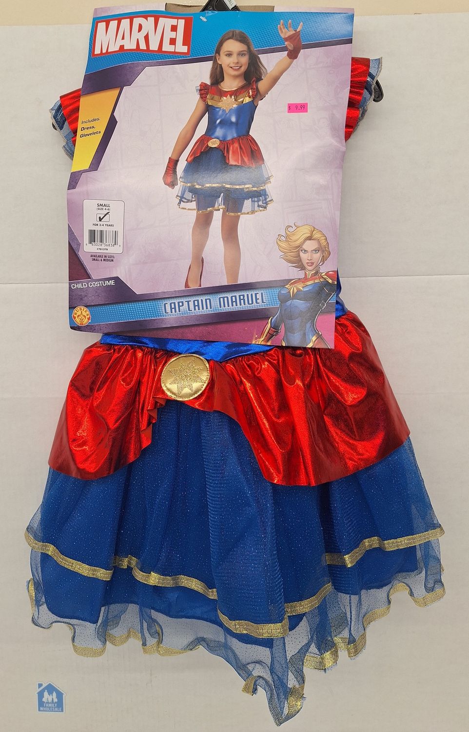 Captain Marvel dress costume -S