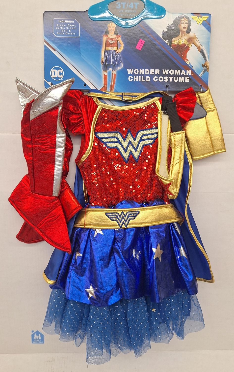 DC Comics Wonder Woman Tutu Dress Costume 3T/4T