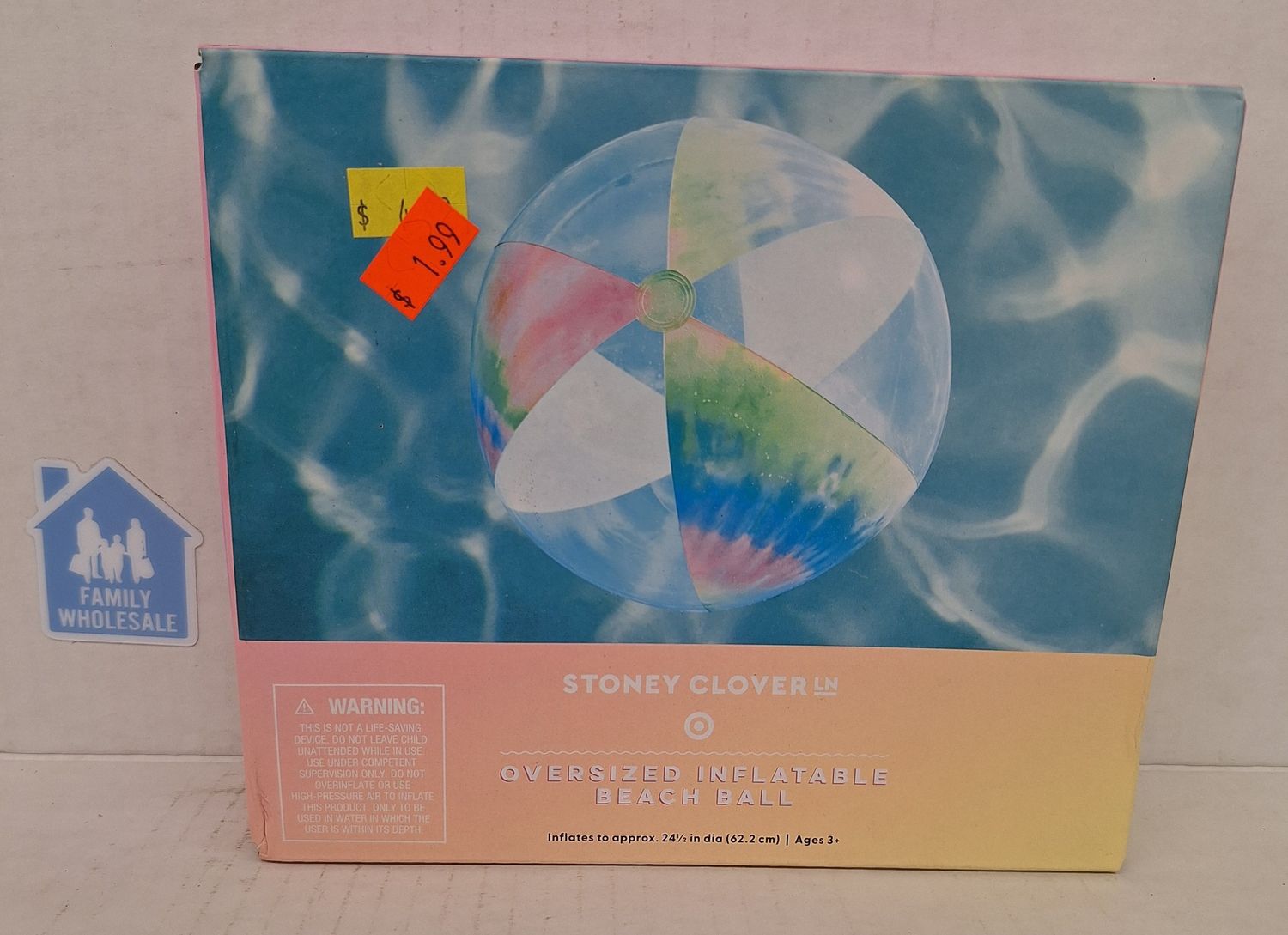 Stoney Clover Ln Oversized Inflatable Beach Ball - Tie Dye