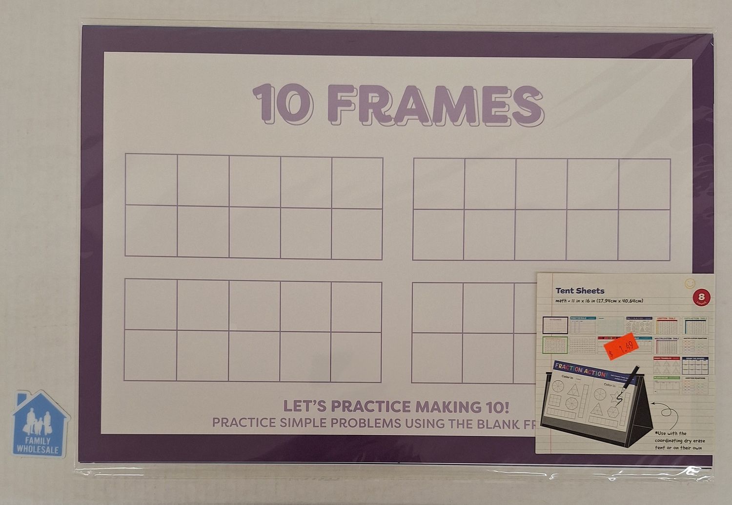 Tent Sheets Math 8 ct