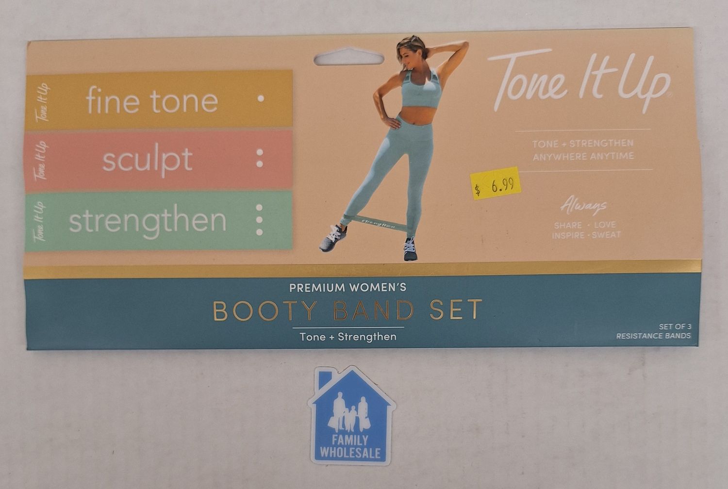 Tone It Up Booty Exercise Bands for Sculpting Toning and Strength Set of 3