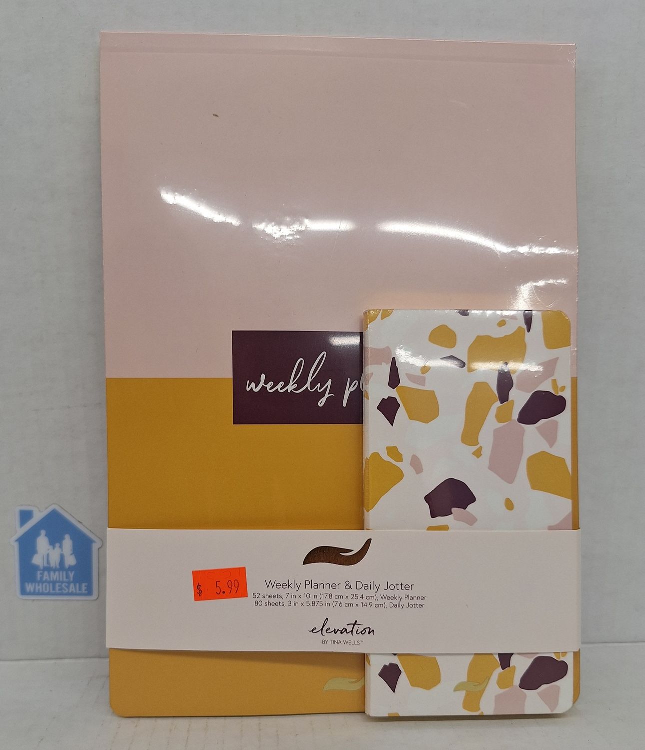 Elevation by Tina Wells Undated Weekly Planner and Jotting Pad Set