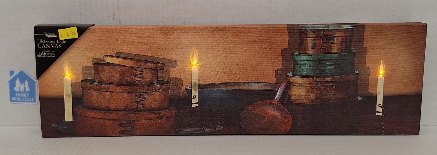Radiance Flickering Light Canvas