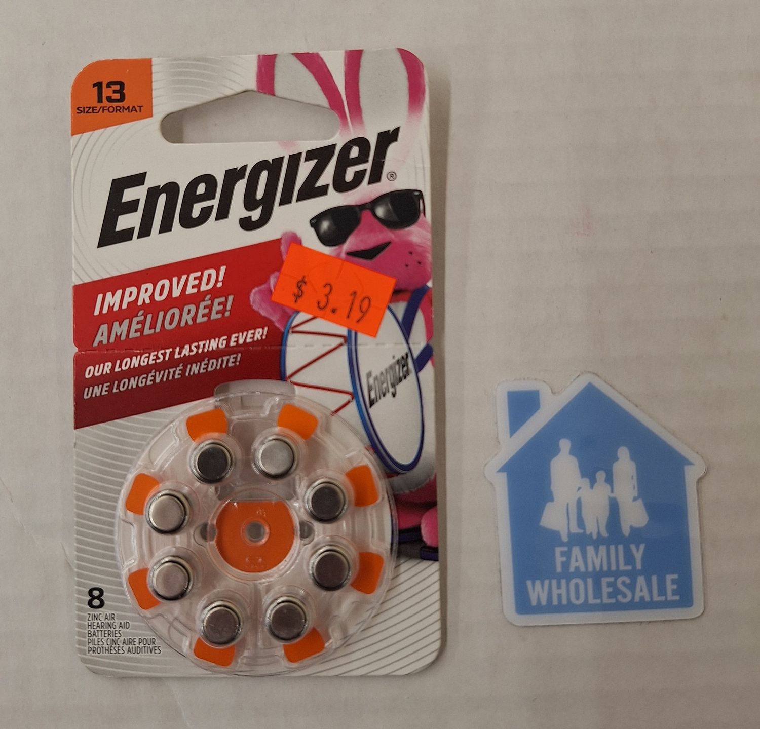 Energizer - 13 Alkaline Zinc-Air Batteries for Most Hearing Aids (8-Pack)