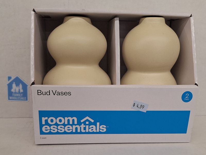 2pk Bud Vase White - Room Essentials™