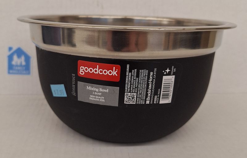 Good Cook 3 qt. Stainless Steel Mixing Bowl